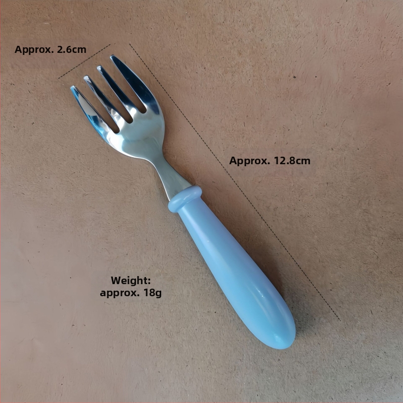 Detská súprava príborov z nerezovej ocele 304 s ABS rukoväťou, leštený zrkadlový povrch, ručne vyrobené, možnosť potlače loga