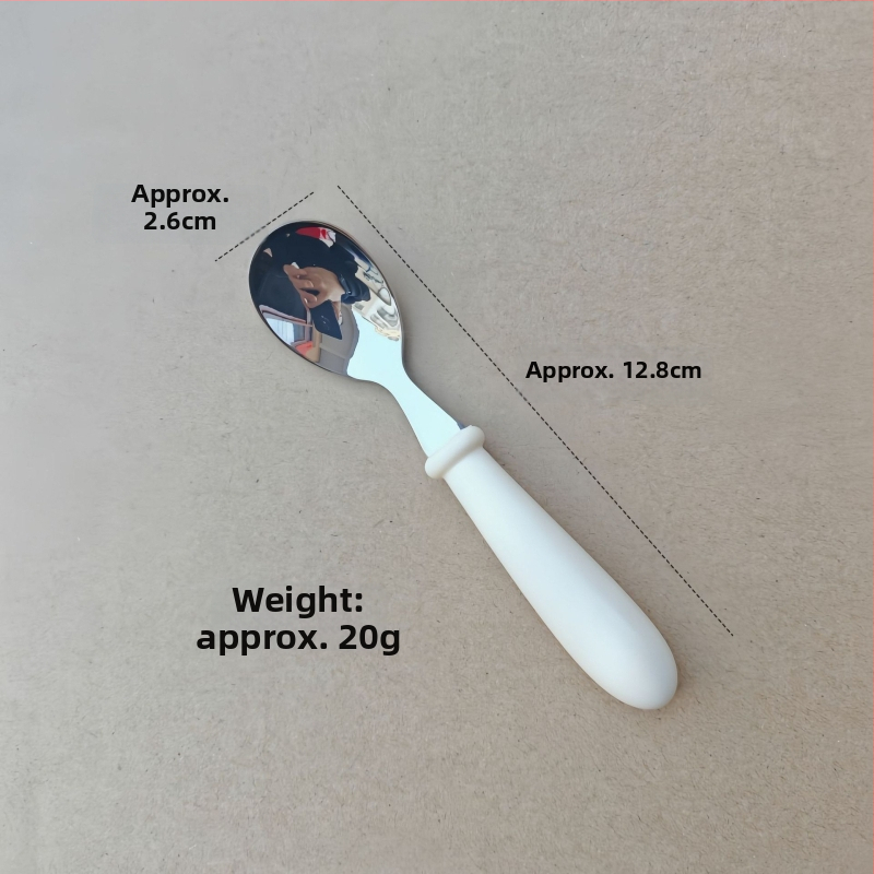 Detská súprava príborov z nerezovej ocele 304 s ABS rukoväťou, leštený zrkadlový povrch, ručne vyrobené, možnosť potlače loga