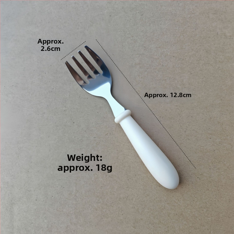 Detská súprava príborov z nerezovej ocele 304 s ABS rukoväťou, leštený zrkadlový povrch, ručne vyrobené, možnosť potlače loga