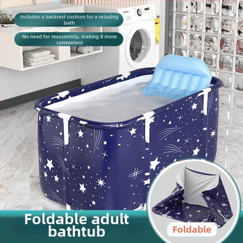 Bath Beauty cadă pliabilă pentru adulți — baie pentru întreg corpul, pliabilă, Oxford material, stil spumant cu abur