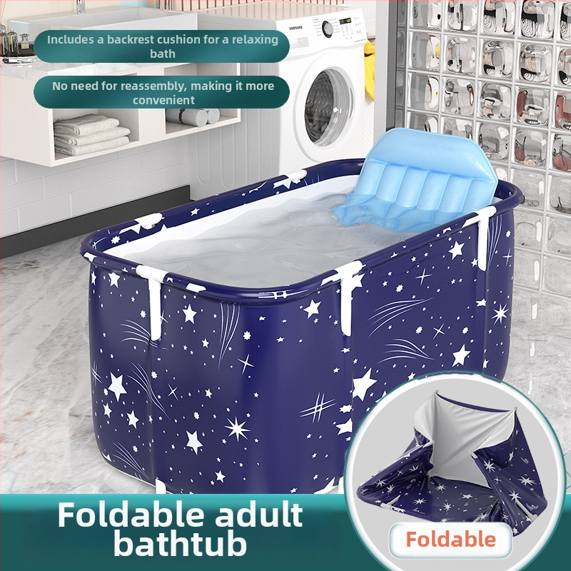 Bath Beauty cadă pliabilă pentru adulți — baie pentru întreg corpul, pliabilă, Oxford material, stil spumant cu abur