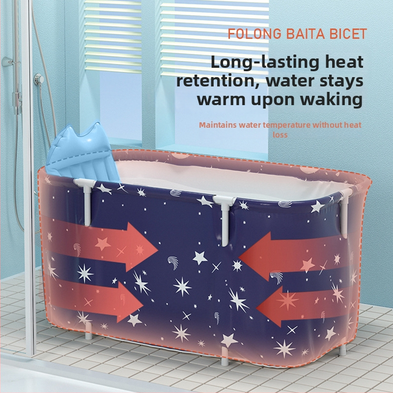 Bath Beauty cadă pliabilă pentru adulți — baie pentru întreg corpul, pliabilă, Oxford material, stil spumant cu abur