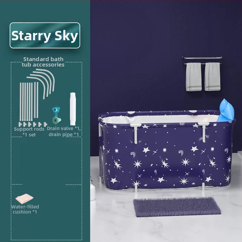 Bath Beauty cadă pliabilă pentru adulți — baie pentru întreg corpul, pliabilă, Oxford material, stil spumant cu abur