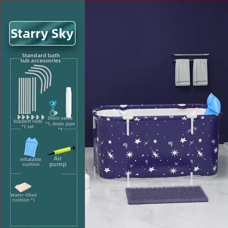 Bath Beauty cadă pliabilă pentru adulți — baie pentru întreg corpul, pliabilă, Oxford material, stil spumant cu abur