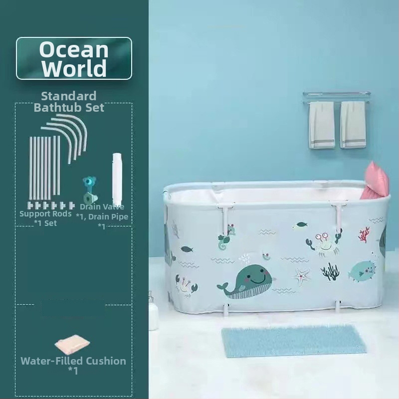 Bath Beauty cadă pliabilă pentru adulți — baie pentru întreg corpul, pliabilă, Oxford material, stil spumant cu abur