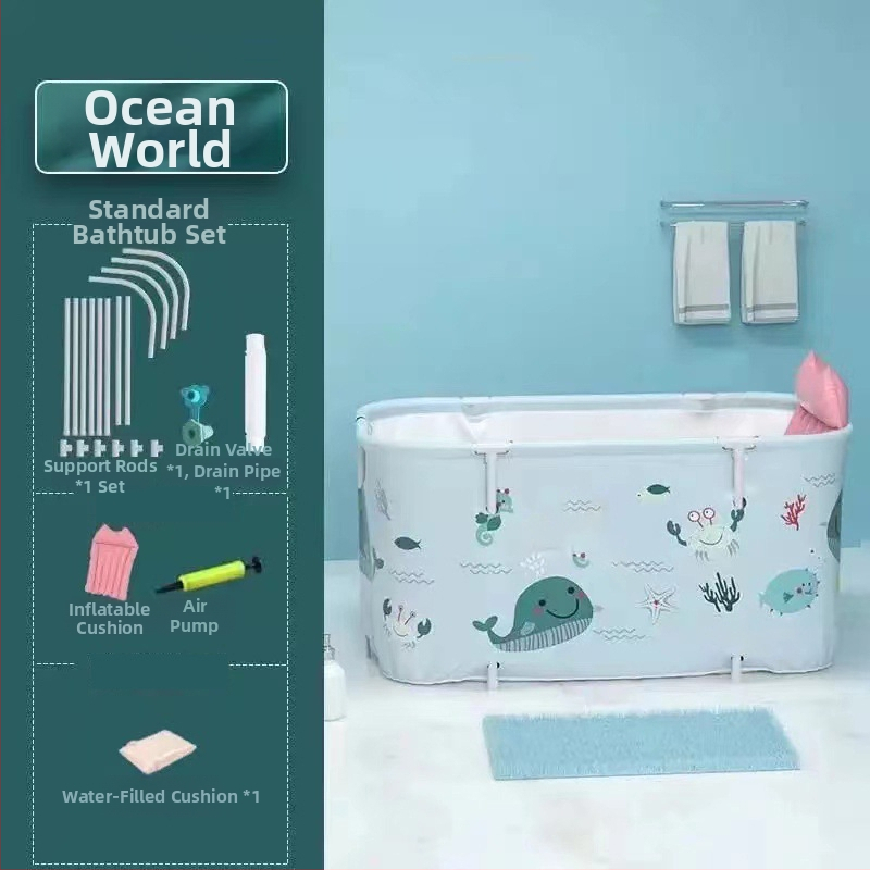 Bath Beauty cadă pliabilă pentru adulți — baie pentru întreg corpul, pliabilă, Oxford material, stil spumant cu abur