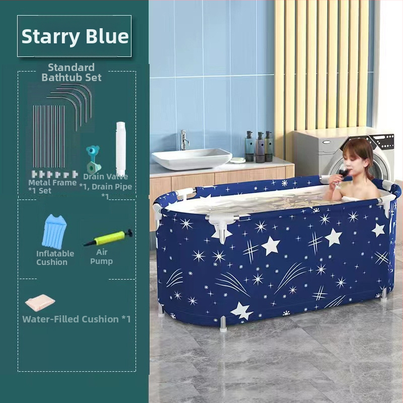 Bath Beauty cadă pliabilă pentru adulți — baie pentru întreg corpul, pliabilă, Oxford material, stil spumant cu abur