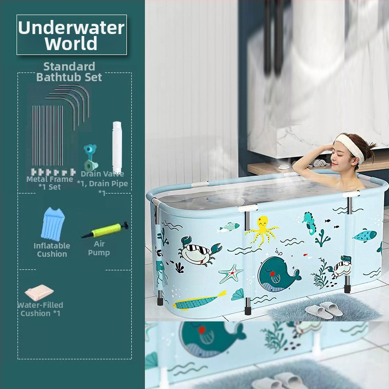 Bath Beauty cadă pliabilă pentru adulți — baie pentru întreg corpul, pliabilă, Oxford material, stil spumant cu abur