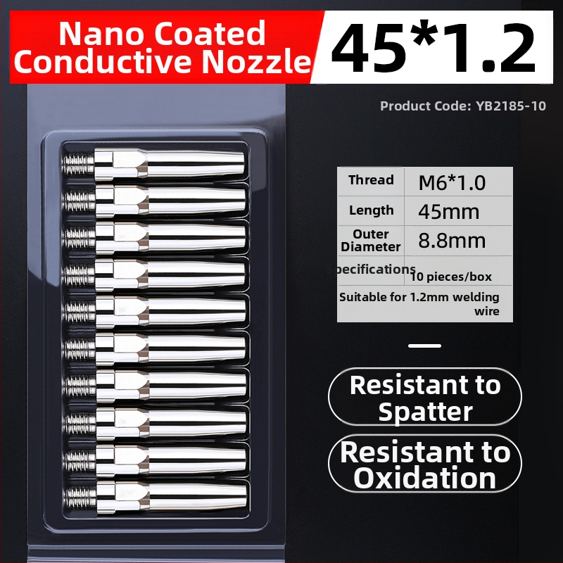 MIG zváranie: elektroplatinovaná kontaktná špička a meďná dýza 1.0/1.2 mm, pneumatický pohon, horúci vzduch a infračervené žiarenie