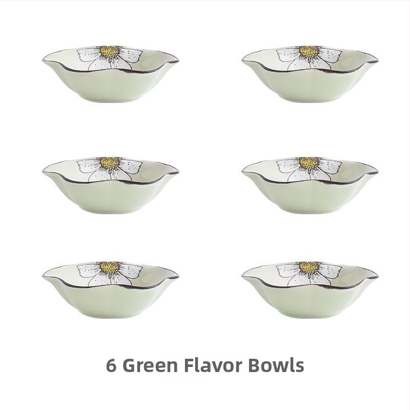 Japanski keramički tanjur za umake i začine, nepravilnog oblika, kineskog stila, s logom, pogodan za dar