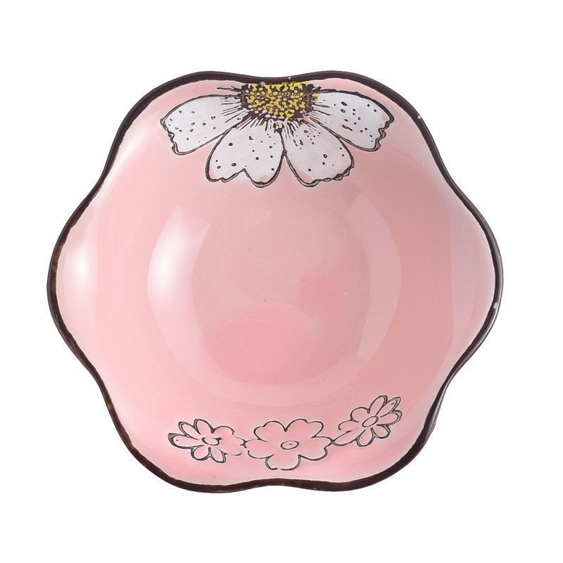 Japanski keramički tanjur za umake i začine, nepravilnog oblika, kineskog stila, s logom, pogodan za dar