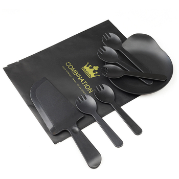 Set tanjira za tortu, jednokratna plastična posuđa s dizajnom kapljica vode, ispis logotipa, mogućnost prilagodbe, pakiranje 100 komada