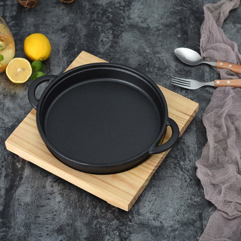 Viewpoint négyszögletes vas grillsütő tál – Koreai stílusú grillsütő serpenyő, elektroforézissel kezelt felület, összecsukható dizájn