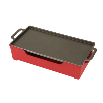 Barbecue grijač za održavanje topline, aluminijski kvadratni oblik, premaz protiv lijepljenja, težina 1,2 kg