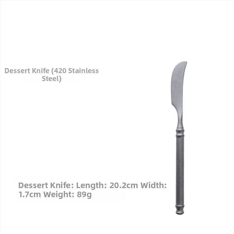 Sada príborov – 304 nerezová oceľ, leštenie do zrkadla, ľahká luxusná retro nordická téma, obsahuje nô, vidličku a lyžicu, balené v priehľadnom vrecku