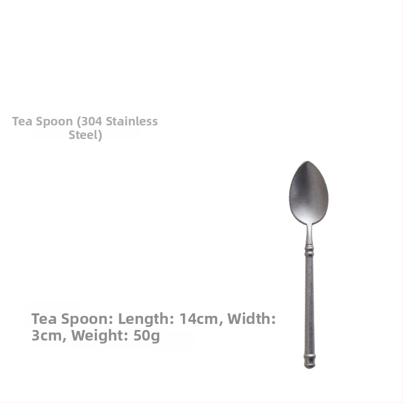 Sada príborov – 304 nerezová oceľ, leštenie do zrkadla, ľahká luxusná retro nordická téma, obsahuje nô, vidličku a lyžicu, balené v priehľadnom vrecku