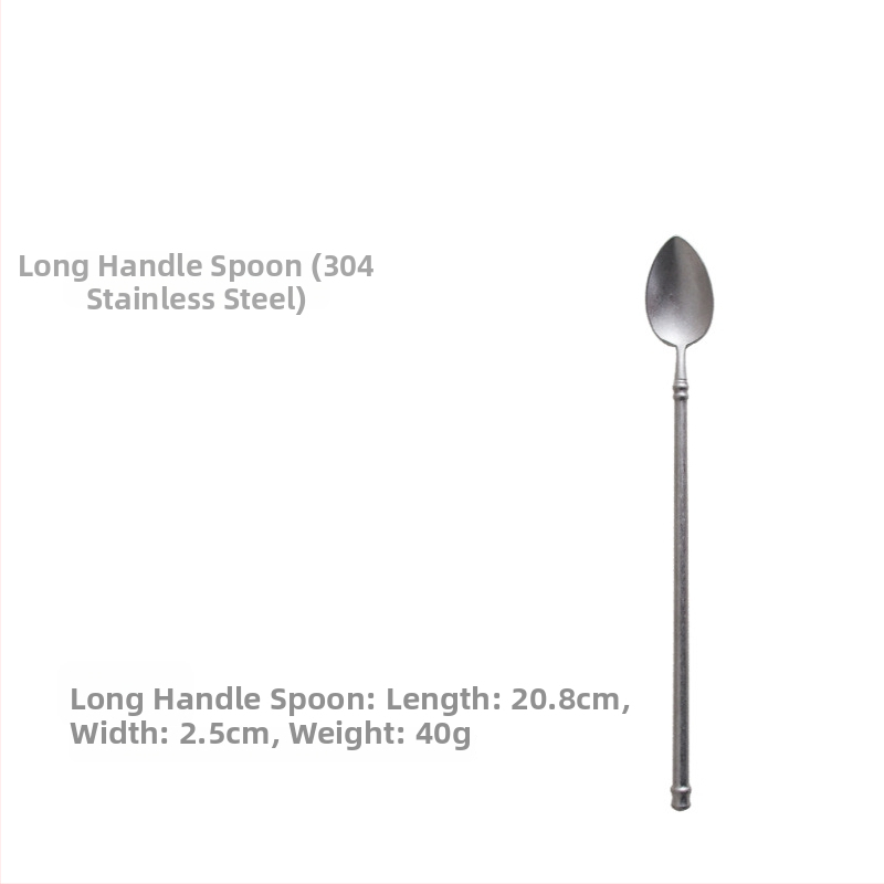 Sada príborov – 304 nerezová oceľ, leštenie do zrkadla, ľahká luxusná retro nordická téma, obsahuje nô, vidličku a lyžicu, balené v priehľadnom vrecku