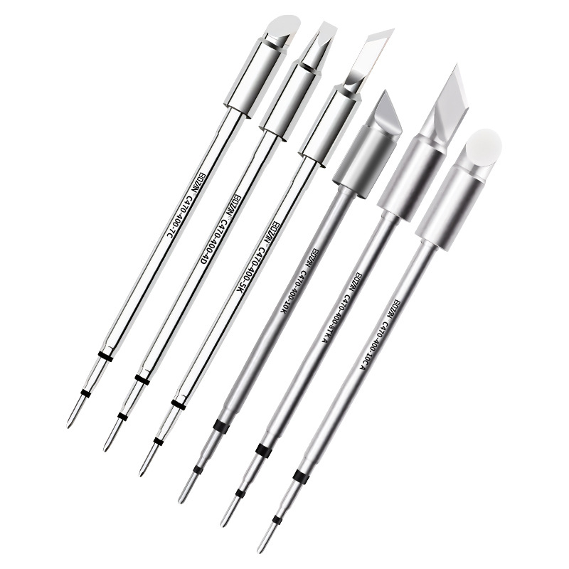 Bozan C470 паялник върх с копитна глава, интегрирано отоплително ядро, голяма заваръчна точка, 500W