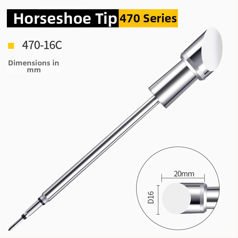 Bozan C470 spájkovacia špička s kopovitou hlavou, integrované vyhrievacie jadro, veľký spájací bod, 500W