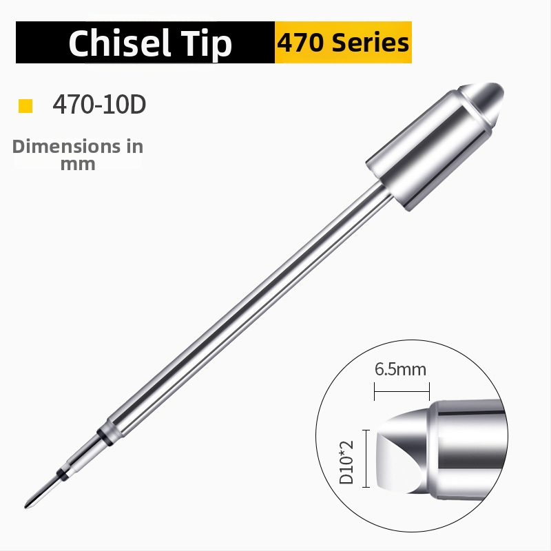 Bozan C470 spájkovacia špička s kopovitou hlavou, integrované vyhrievacie jadro, veľký spájací bod, 500W