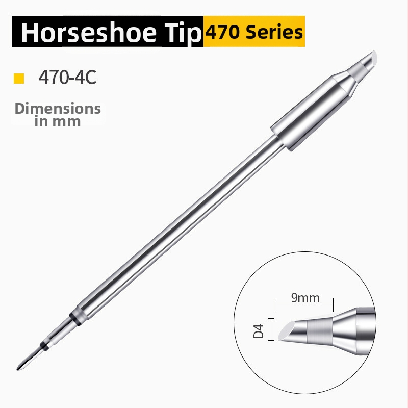 Bozan C470 spájkovacia špička s kopovitou hlavou, integrované vyhrievacie jadro, veľký spájací bod, 500W