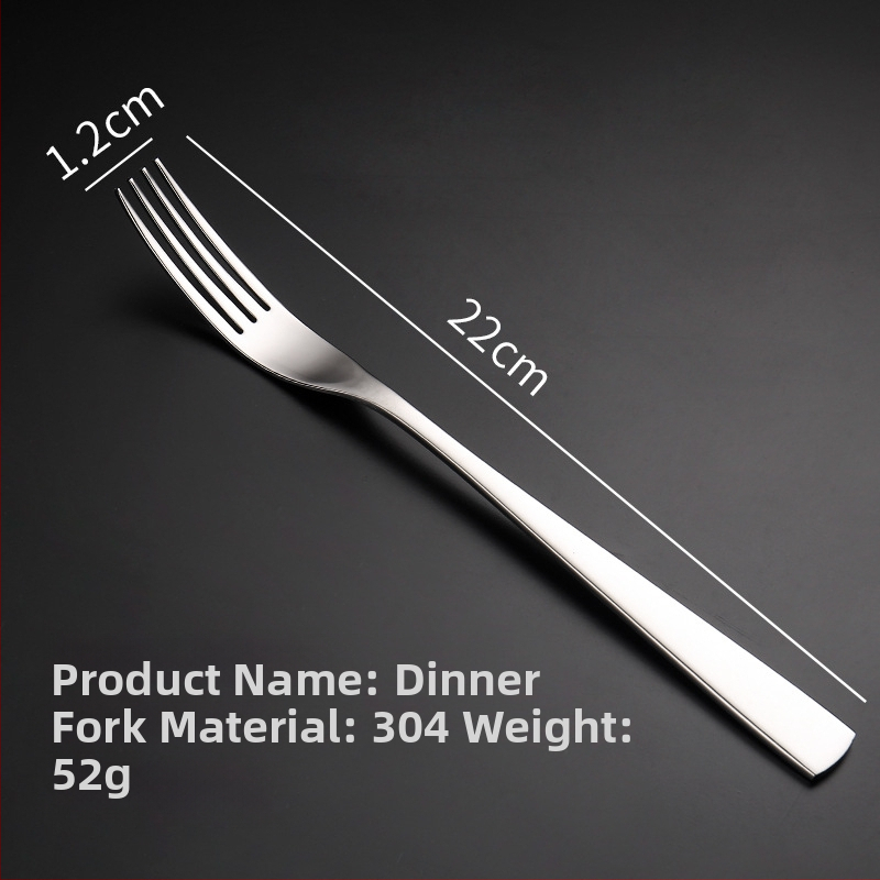 Sada nožov, vidličiek a lyžíc na steak z 304 nerezovej ocele s leštenou povrchovou úpravou, moderný štýl