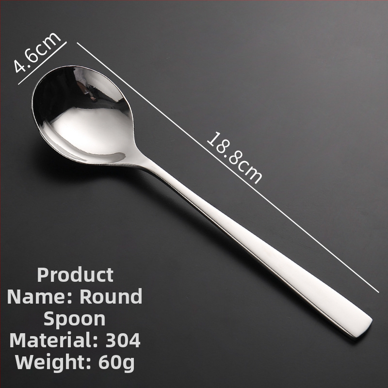 Sada nožov, vidličiek a lyžíc na steak z 304 nerezovej ocele s leštenou povrchovou úpravou, moderný štýl