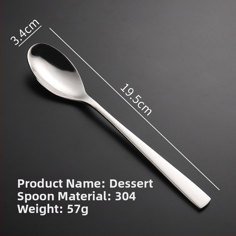 Sada nožov, vidličiek a lyžíc na steak z 304 nerezovej ocele s leštenou povrchovou úpravou, moderný štýl