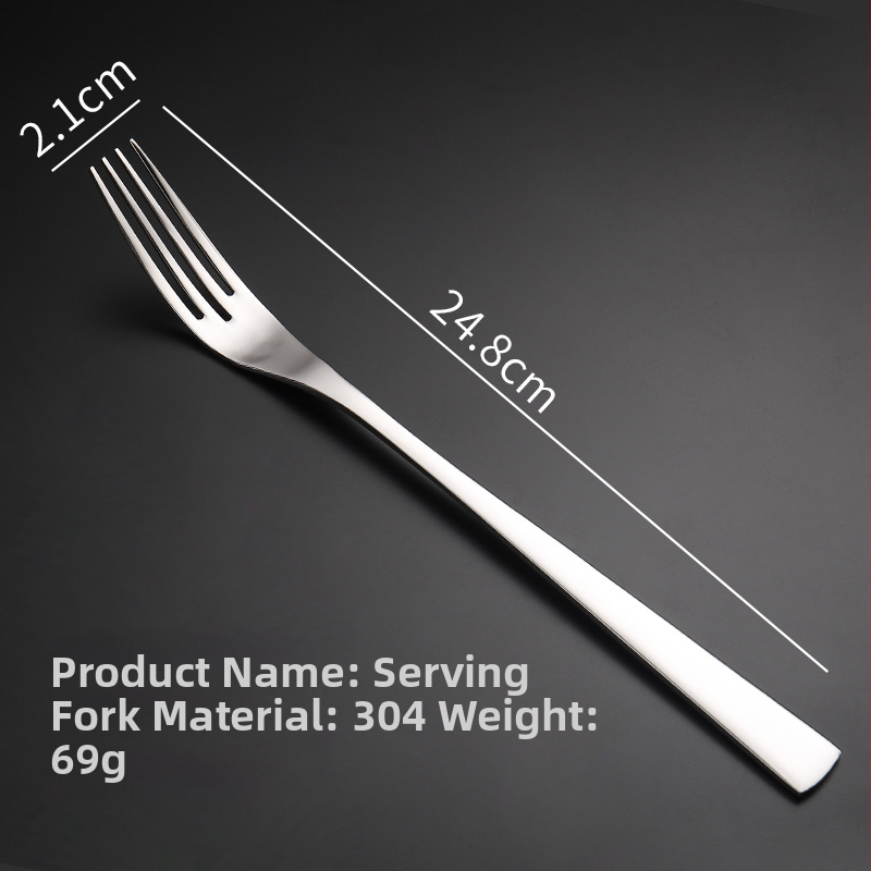 Sada nožov, vidličiek a lyžíc na steak z 304 nerezovej ocele s leštenou povrchovou úpravou, moderný štýl