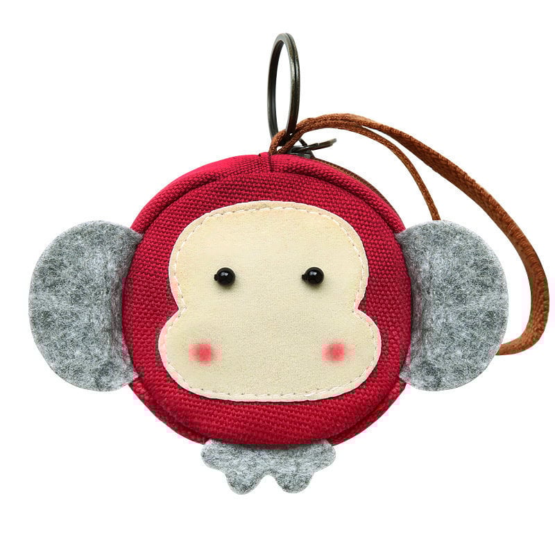 Πορτοφόλι κερμάτων με σχέδιο κουνελιού σε καρτούν, καμβάς, unisex, Κορεατική έκδοση