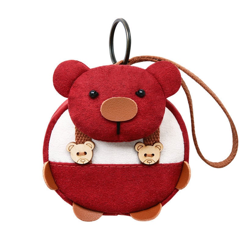 Πορτοφόλι κερμάτων με σχέδιο κουνελιού σε καρτούν, καμβάς, unisex, Κορεατική έκδοση