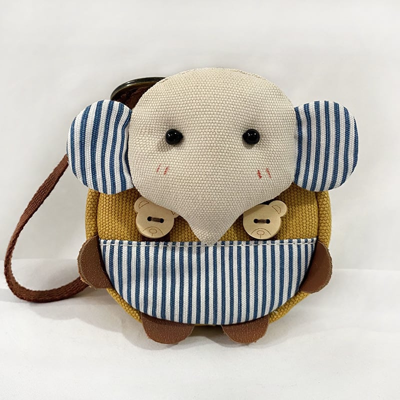 Πορτοφόλι κερμάτων με σχέδιο κουνελιού σε καρτούν, καμβάς, unisex, Κορεατική έκδοση