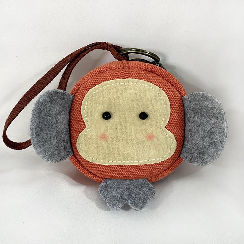 Πορτοφόλι κερμάτων με σχέδιο κουνελιού σε καρτούν, καμβάς, unisex, Κορεατική έκδοση