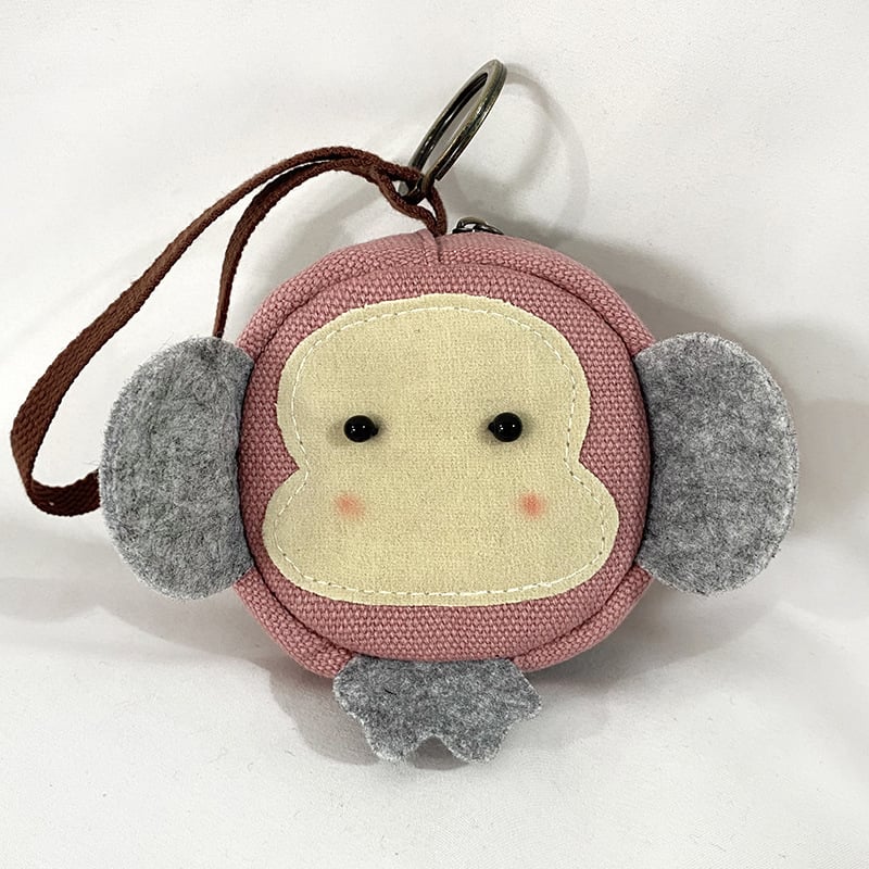 Πορτοφόλι κερμάτων με σχέδιο κουνελιού σε καρτούν, καμβάς, unisex, Κορεατική έκδοση