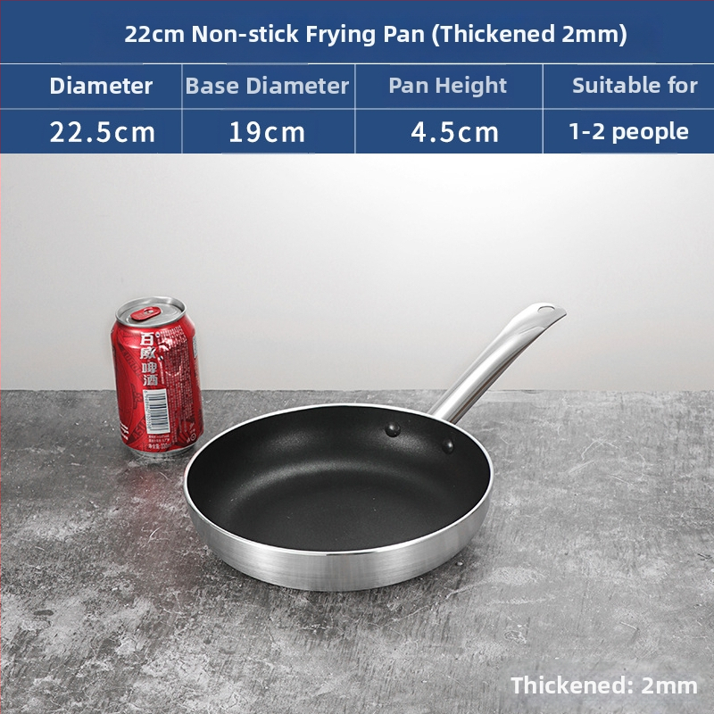 Bear Zhizhe Tava s ravnim dnom i neljepljivim dnom za palačinke i pržena jaja – aluminijska legura, višeslojno dno, kompatibilno s indukcijskom i plinskom pločom