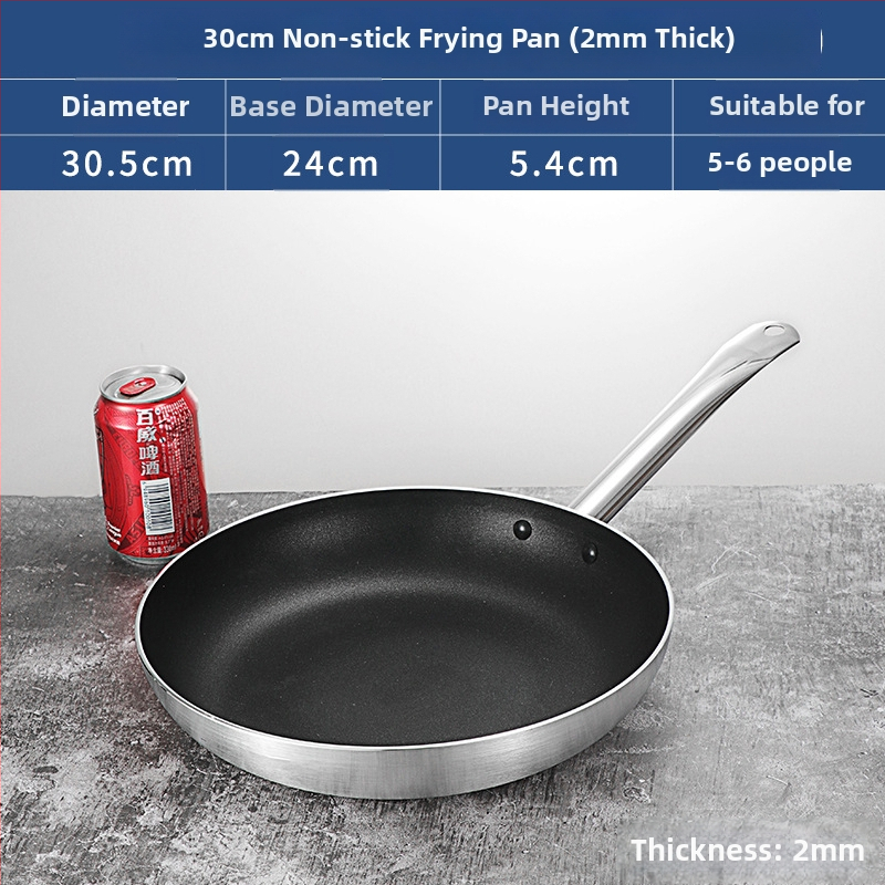 Bear Zhizhe Tava s ravnim dnom i neljepljivim dnom za palačinke i pržena jaja – aluminijska legura, višeslojno dno, kompatibilno s indukcijskom i plinskom pločom