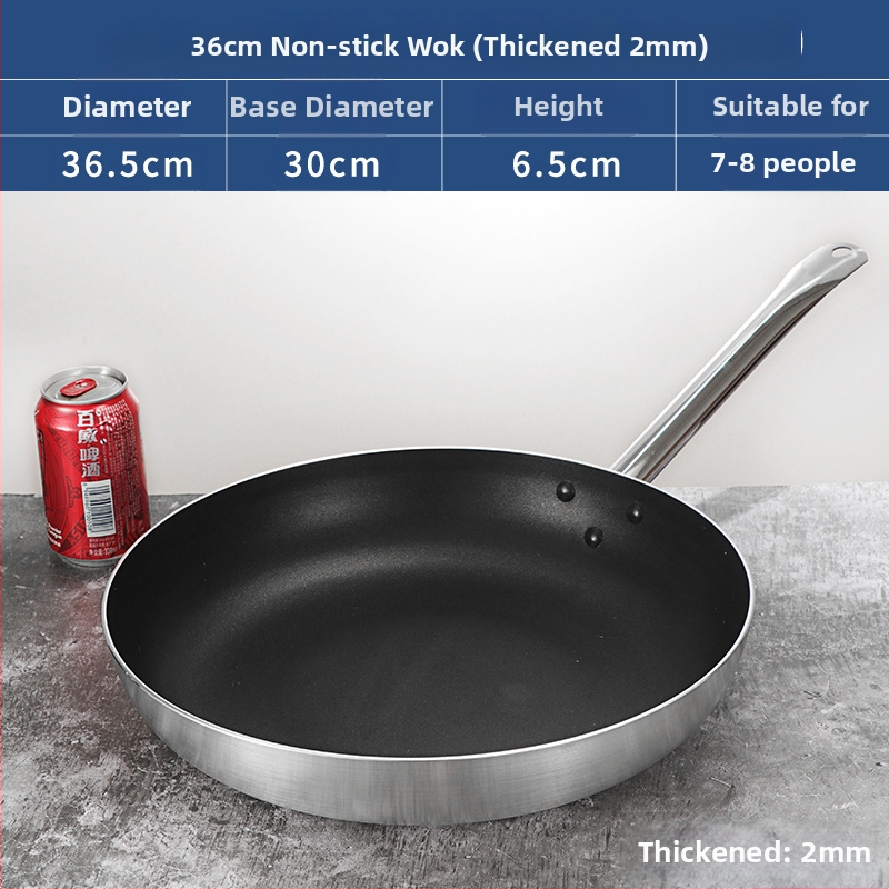 Bear Zhizhe Tava s ravnim dnom i neljepljivim dnom za palačinke i pržena jaja – aluminijska legura, višeslojno dno, kompatibilno s indukcijskom i plinskom pločom