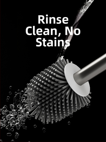 Set četke za zahod s silikonskim glavama i aluminijskom šipkom (šipka od aluminija; silikonske glave; zamjenske glave uključene; univerzalna kompatibilnost; brend: Dima)