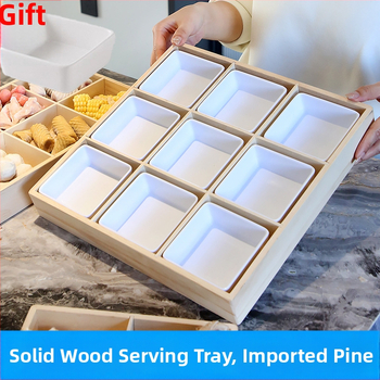 Devetodjelni pladanj za voće, jednostavan stil, prvoklasna kvaliteta, lansiran 2024.