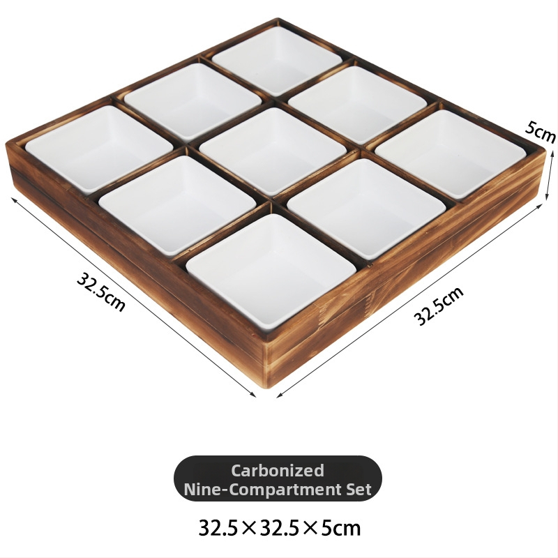 Devetodjelni pladanj za voće, jednostavan stil, prvoklasna kvaliteta, lansiran 2024.