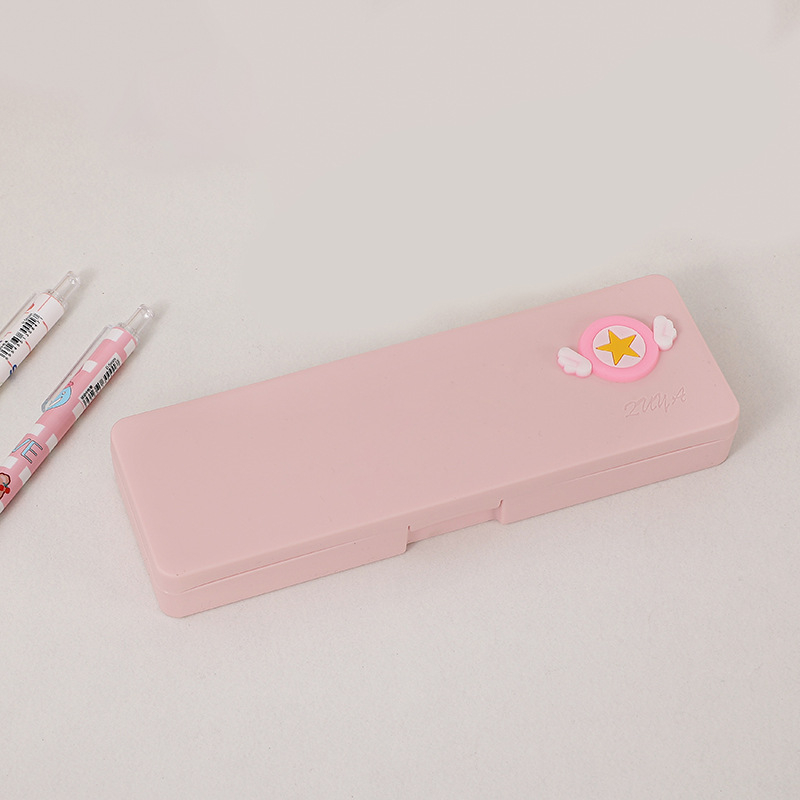 Ceruzatartó doboz, műanyag, modell B-WJ-301, 70 g, 200 darabos csomag, OPP csomagolás