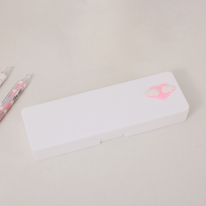 Ceruzatartó doboz, műanyag, modell B-WJ-301, 70 g, 200 darabos csomag, OPP csomagolás