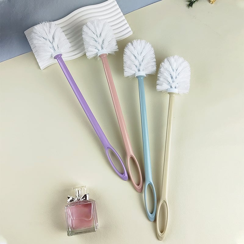 Hosszú nyeletű WC-kefe készlet a sarkok alapos tisztításához – műanyag, 122 g, multipack csomagolás, Meishuo