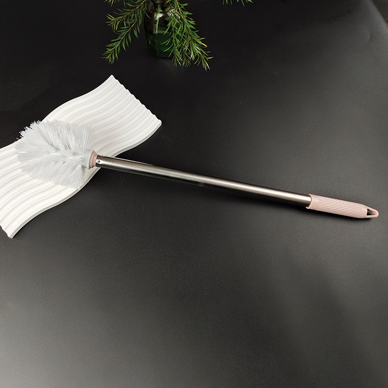 Hosszú nyeletű WC-kefe készlet a sarkok alapos tisztításához – műanyag, 122 g, multipack csomagolás, Meishuo