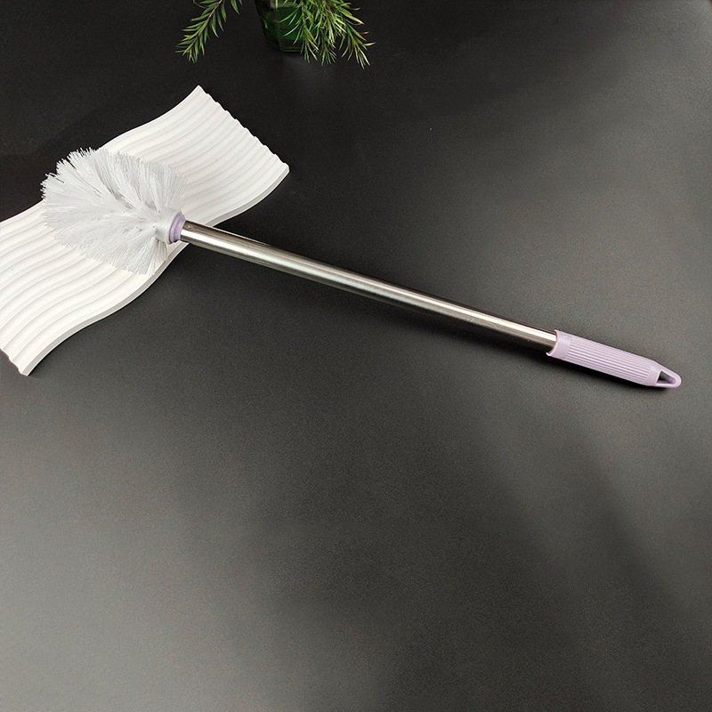 Hosszú nyeletű WC-kefe készlet a sarkok alapos tisztításához – műanyag, 122 g, multipack csomagolás, Meishuo