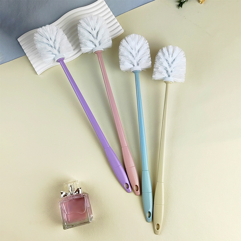 Hosszú nyeletű WC-kefe készlet a sarkok alapos tisztításához – műanyag, 122 g, multipack csomagolás, Meishuo