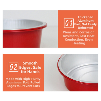 Mudis δίσκος μίας χρήσης από αλουμινόφυλλο, στρογγυλός, πάχος 0,2 mm, χωρητικότητα 100–3000, διασπώμενο.