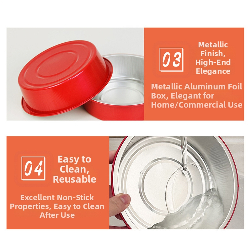 Mudis еднократна кръгла тава от алуминиево фолио, 0,2 мм дебелина, капацитет 100–3000, разградима.