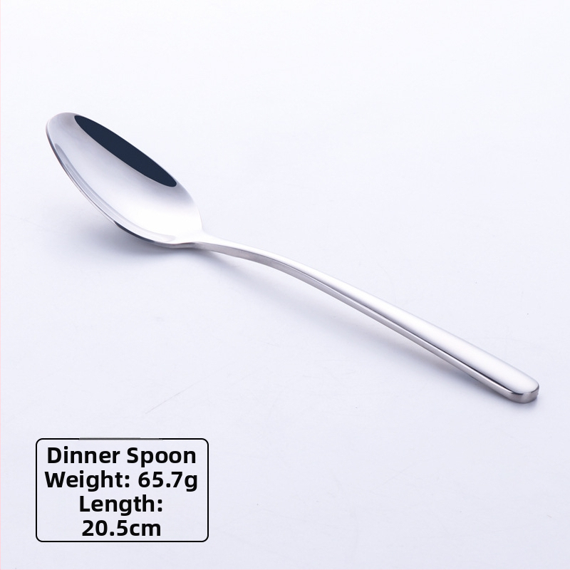 Σετ μαχαιροπήρουνα από ανοξείδωτο ατσάλι: μαχαίρι, πιρούνι και κουτάλι; λεπίδα μαχαιριού 420, κουτάλι και πιρούνι 304; καθρέφτης φινίρισμα; δυνατότητα λογότυπου