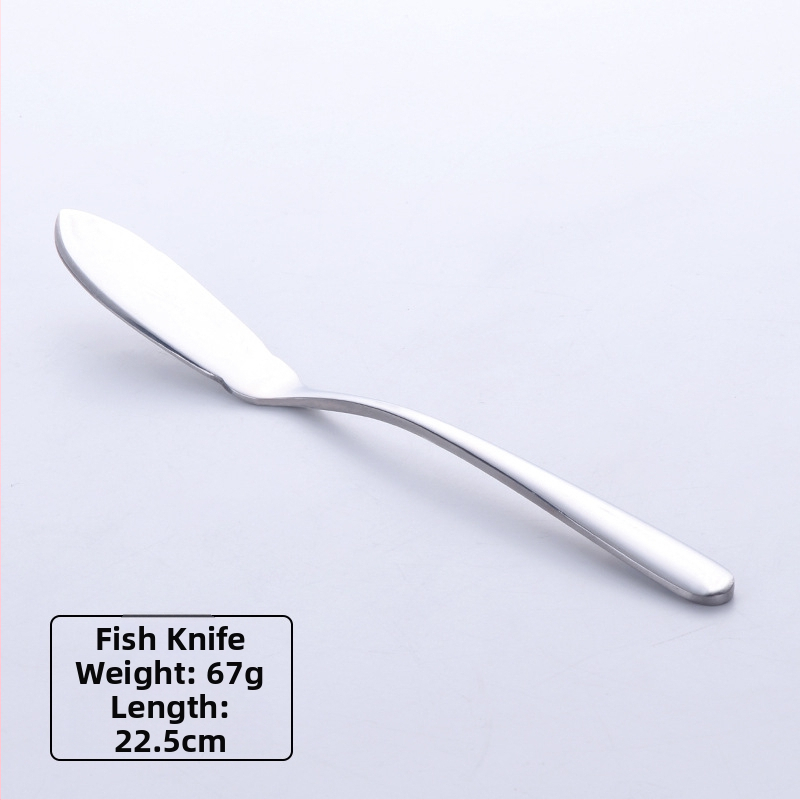 Σετ μαχαιροπήρουνα από ανοξείδωτο ατσάλι: μαχαίρι, πιρούνι και κουτάλι; λεπίδα μαχαιριού 420, κουτάλι και πιρούνι 304; καθρέφτης φινίρισμα; δυνατότητα λογότυπου